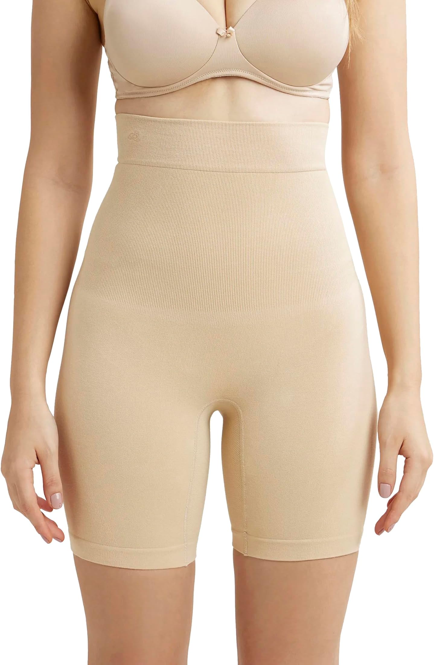 Jockey Women Cotton Blend High Waist Shapewear Shorties