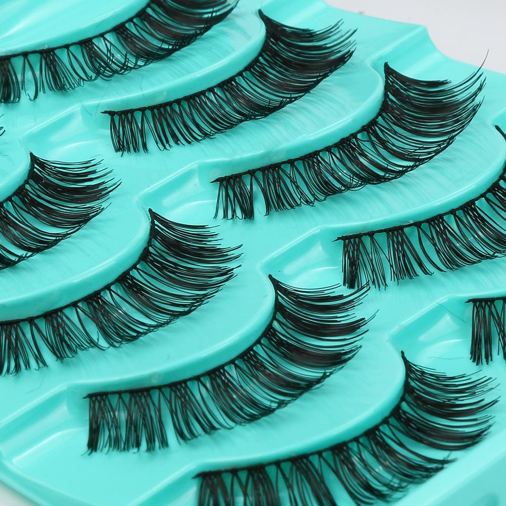 Lashed False Voluminous Eyelashes 5 Lashes Eye Big Lashes Pair Lot Crisscross Eyelashes Long Eye Lashes Sets