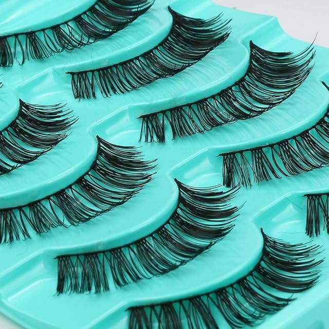 Lashed False Voluminous Eyelashes 5 Lashes Eye Big Lashes Pair Lot Crisscross Eyelashes Long Eye Lashes Sets