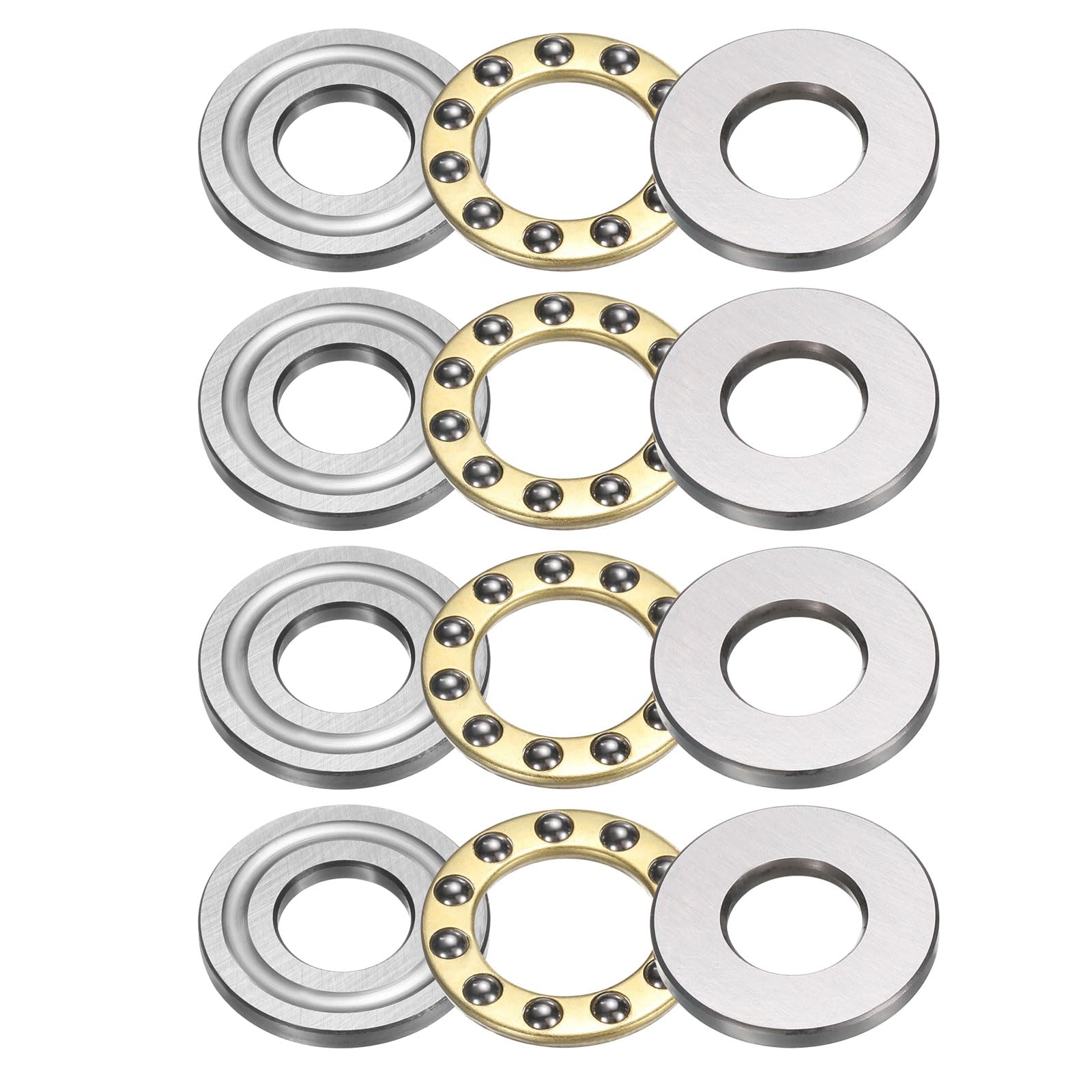 Miniature Thrust Ball Bearings - Chrome Steel, 8mm -28