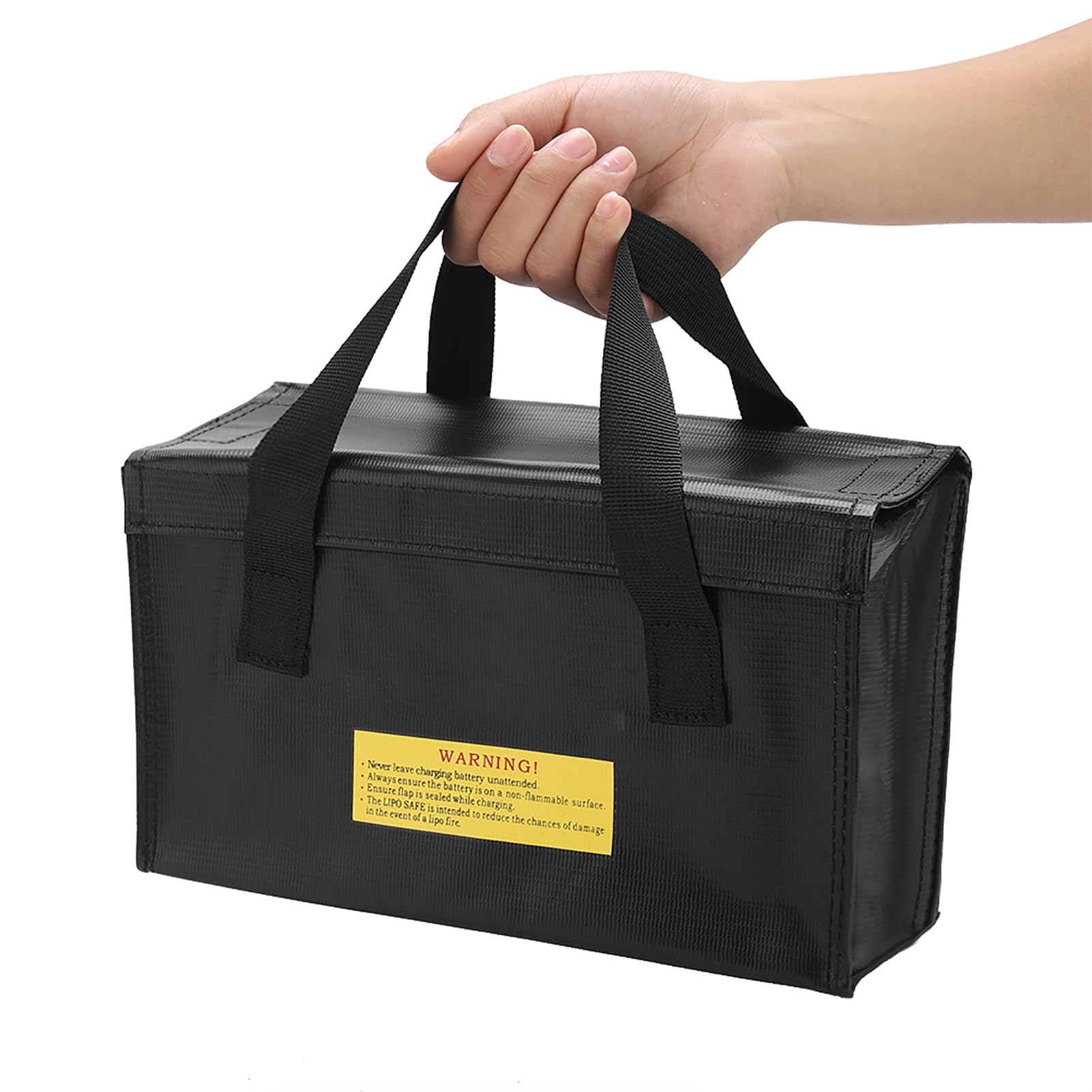Lipo Bag Fireproof Battery Safe Bag,Fireproof Explosionproof Lipo Battery Storage Guard Safe Pouch Large Space Charging Batteries Storage Pouch