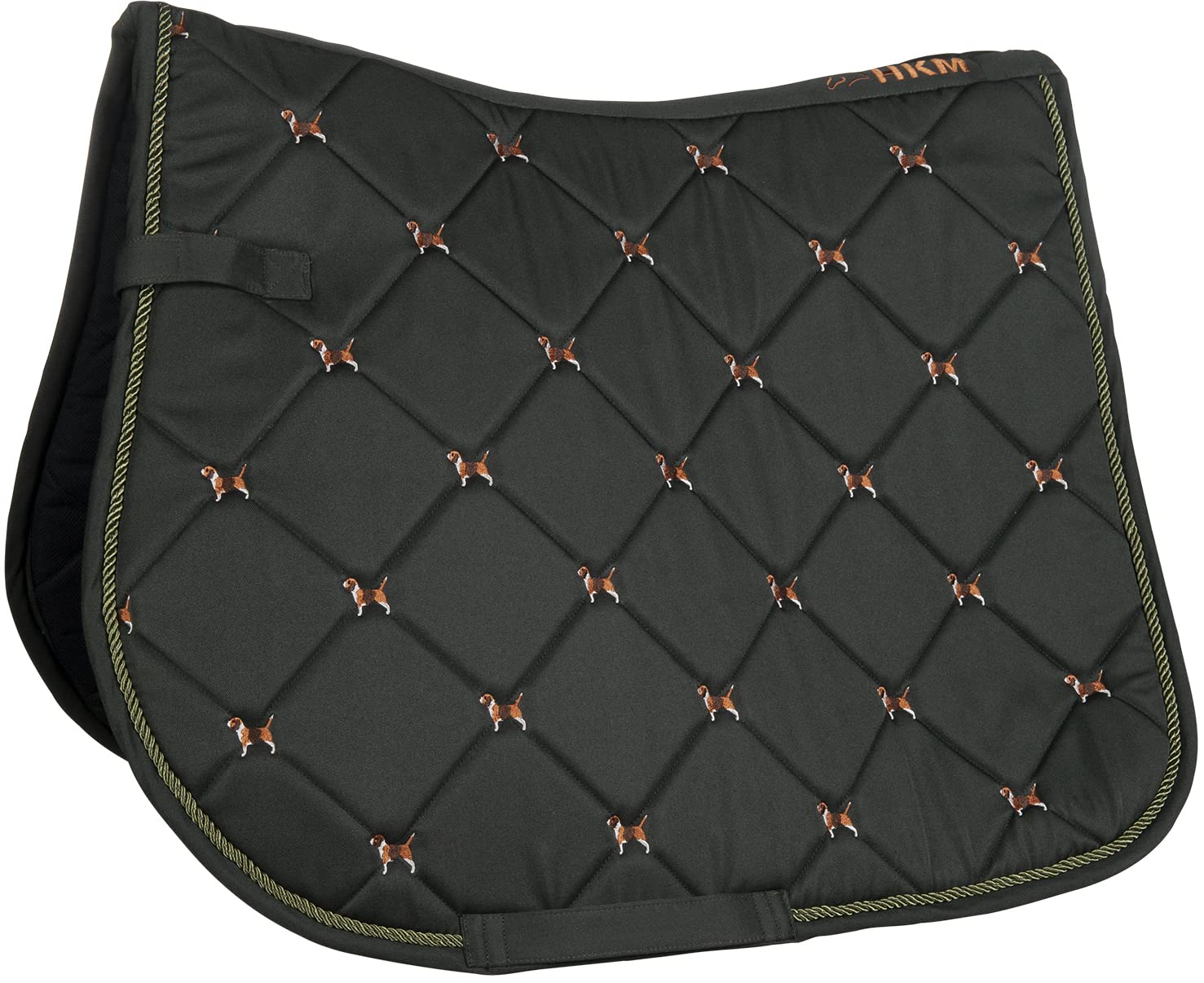 HKM Beagle Full Saddle Pads Green Vielseitigkeit