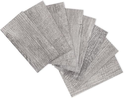 Yipscazo 2024 - Azulejo de pared compuesto de PVC 3D de 3 x 6 pulgadas, para cocina, baño, lavandería, chimenea (gris rústico, 2 piezas)