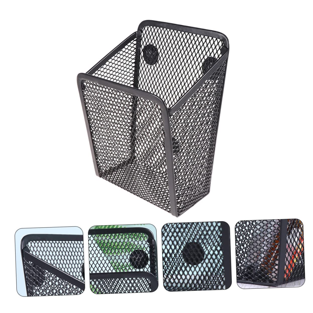 Portapenne Decorativo Da 3 Pezzi Contenitore Per Cancelleria Nero Contenitore Magnetico Multifunzionale Per Ufficio