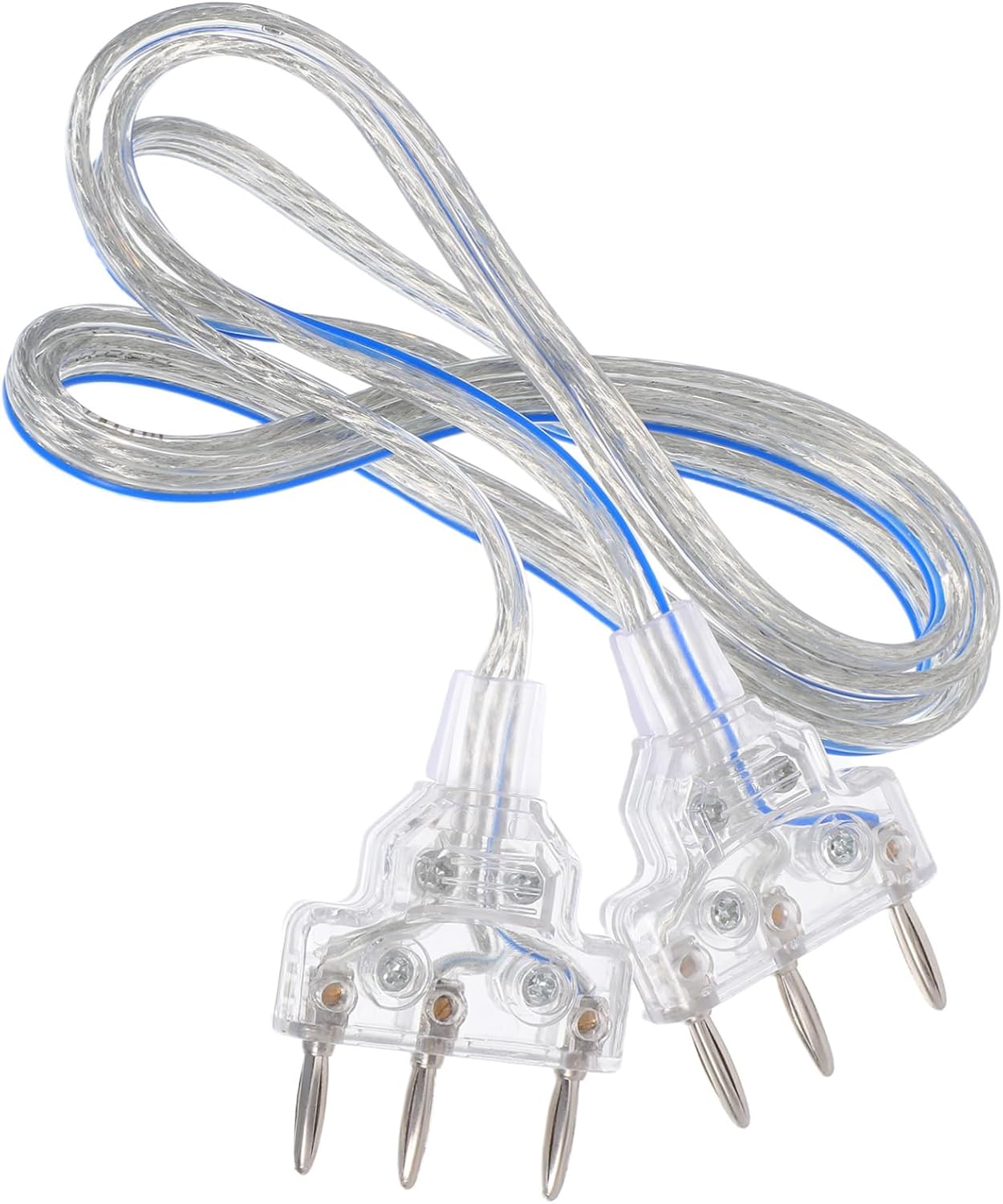 YARNOW Fencing Body Wire for Foil and Epee with Head Clip High Conductivity Signal Cable Transparent Plugs for Adults Training Equipment