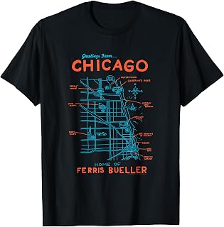 Chicago Map Funny Movie T-Shirt