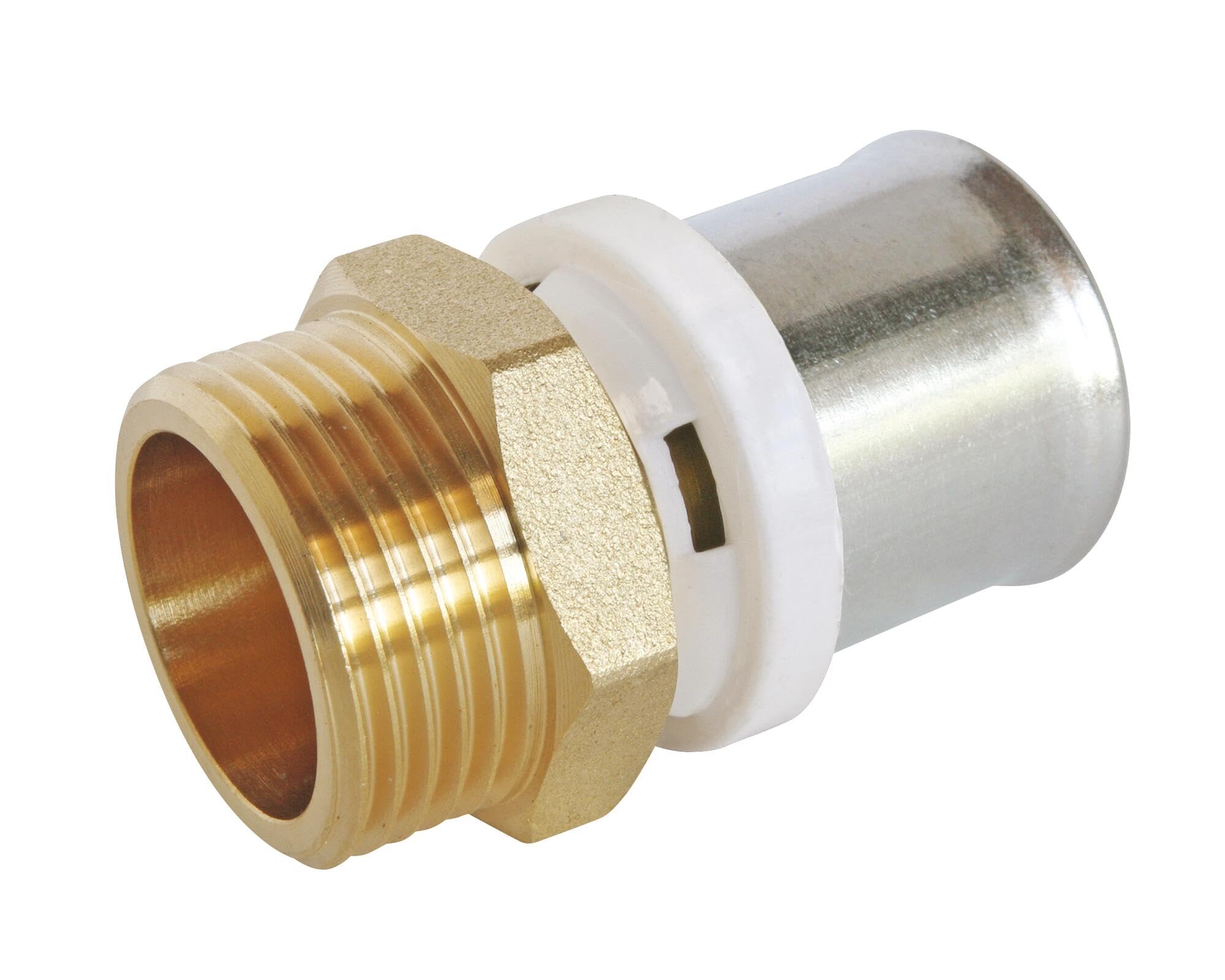 SOMATHERM FOR YOU 3540730001610 RACC Male Crimp MC D26 Fitting in Pipe Diameter 26 Multilayer Crimping Male Law 20/27 (3/4 inch), None