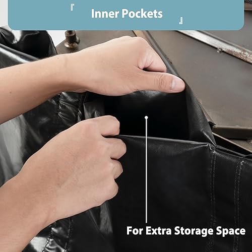 Miniatura 6 de SHINESTAR Bolsa de transporte para plancha Blackstone de 17 pulgadas y 22 pulgadas con capucha y soporte, bolsa de transporte portátil para viajes,