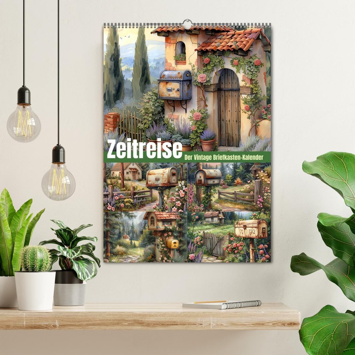 Zeitreise - Der vintage Briekasten Kalender (Wandkalender 2026 DIN A2 hoch), CALVENDO Monatskalender: Ob als funktionaler Postempfänger oder ... auf einzigartige Weise. (CALVENDO Kunst)