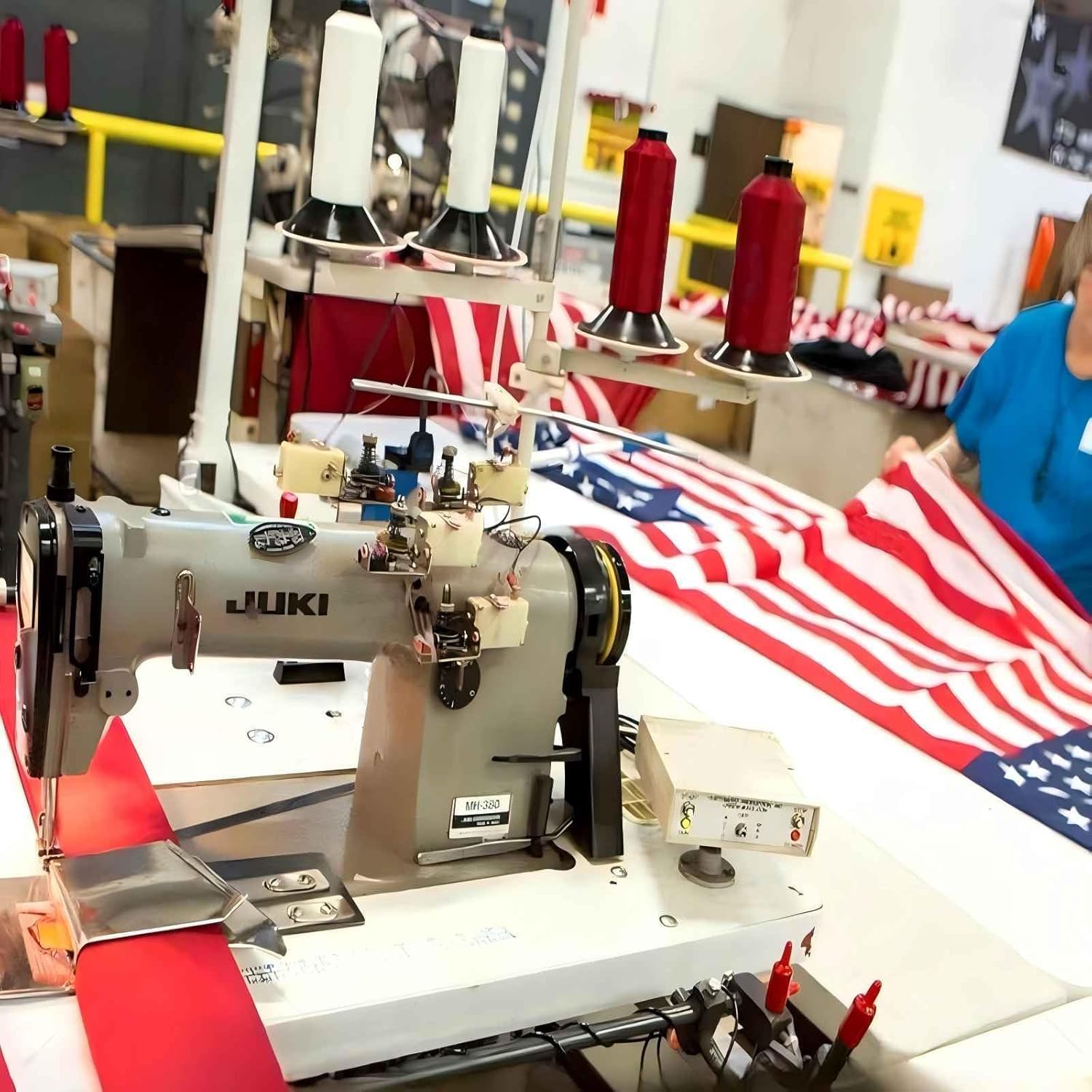 American Flag 3x5 FT Outdoor All Weather High Wind USA US Flags with Embroidered Stars, Sewn Stripes, Brass Grommets, Heavy-Duty Polyester, Tear and Water Resistant Super Tough Series - Image 6