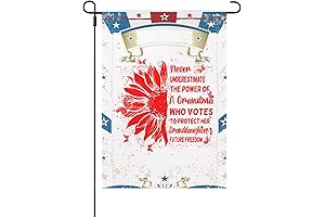 Grandma if you don't like gardening, you should grow up Funny Garden Flag