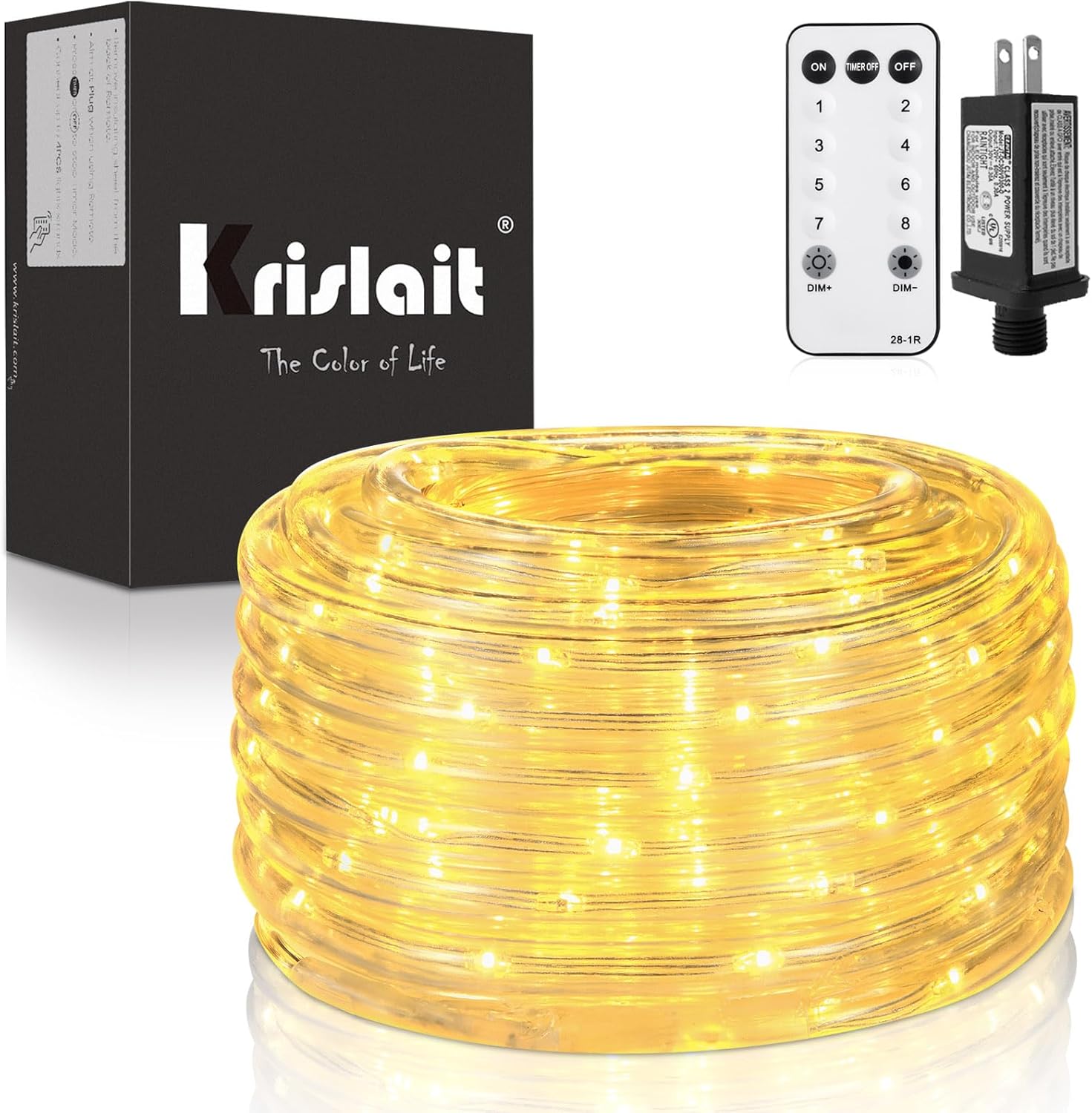 Amazon.com: Heavy Duty Rope Lights, 40Ft Rope Lights Warm White Outdoor ...