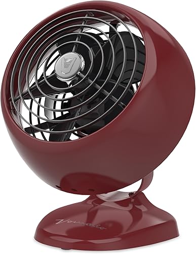 Vornado VFAN™ Mini Ventilador, Ventilador Clásico Vintage, Circulador de Aire Retro de Metal, Para Escritorio y Mesita de Noche, 2 Velocidades,