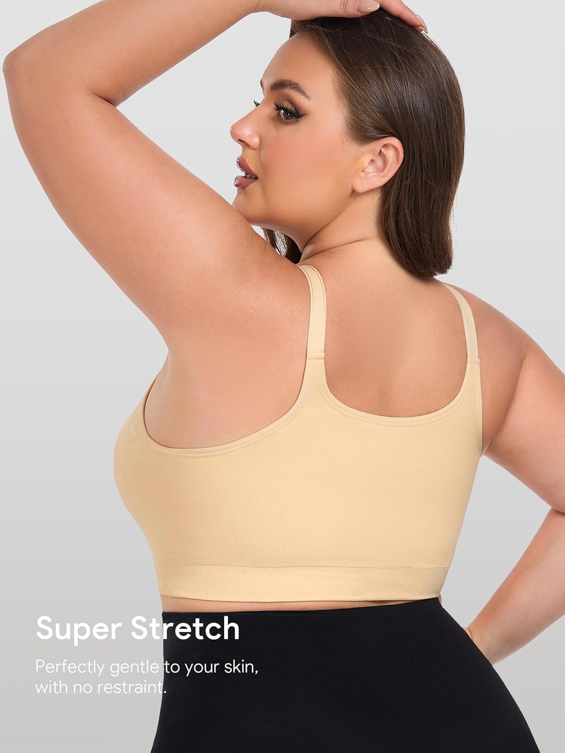 Angelhood Women's Non-Padded Minimizer Sports Nursing Bras Wirefree Full Coverage Large Bust Light Support Sport - Image 3