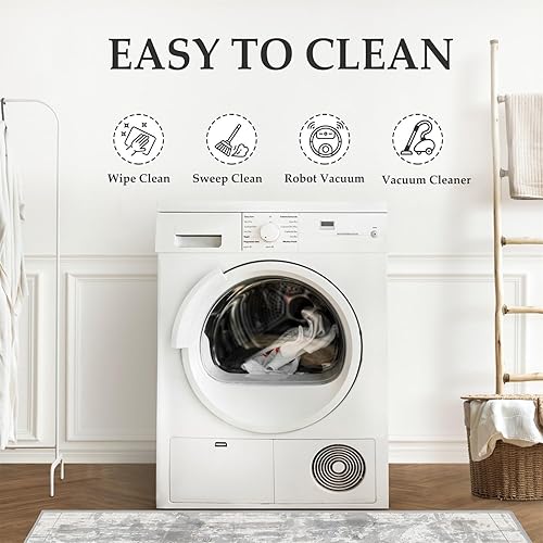 Miniatura 6 de Bohemian 5x7 Rug - Abstract Rug 4x5 - Vintage Rug for Bedroom Dining Room Kitchen Entryway Indoor Southwestern Carpet, Washable & Non Slip & Soft