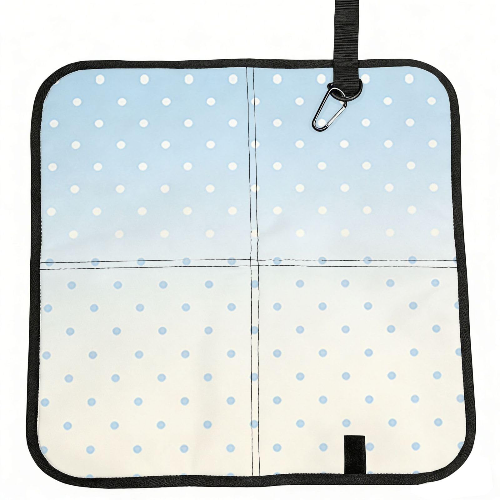 DUYIOKH Ombre Dots Print Foldable Portable Seat Cushion for World Cup Games, Camping and Outdoor Activities