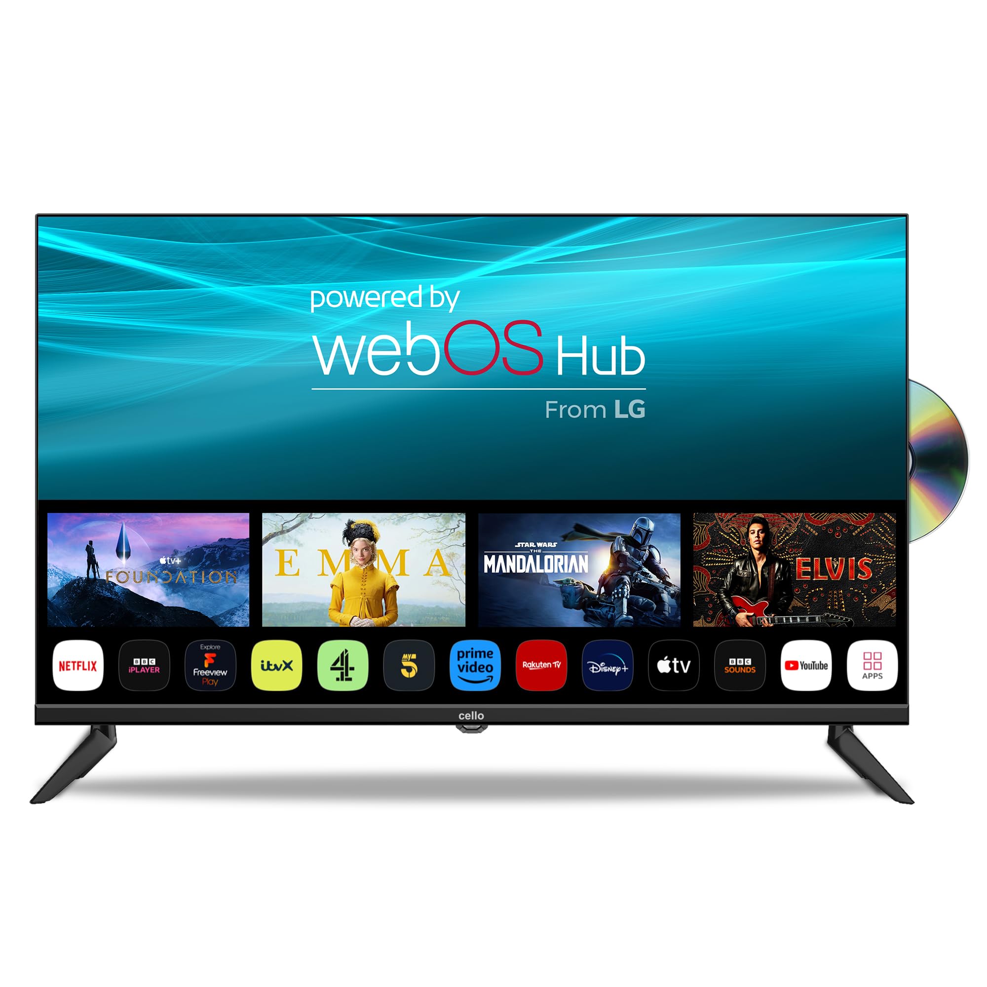 Cello 32" C3224wstrav 12 Volt Smart Tv Ultrafast Webos, Freeview Play Freesat, Bluetooth, 3Yr Warranty