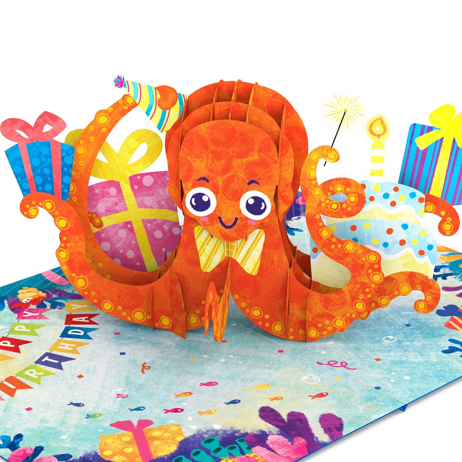 papercrush Pop-Up Card Octopus 3D Birthday Card & Greetings Card