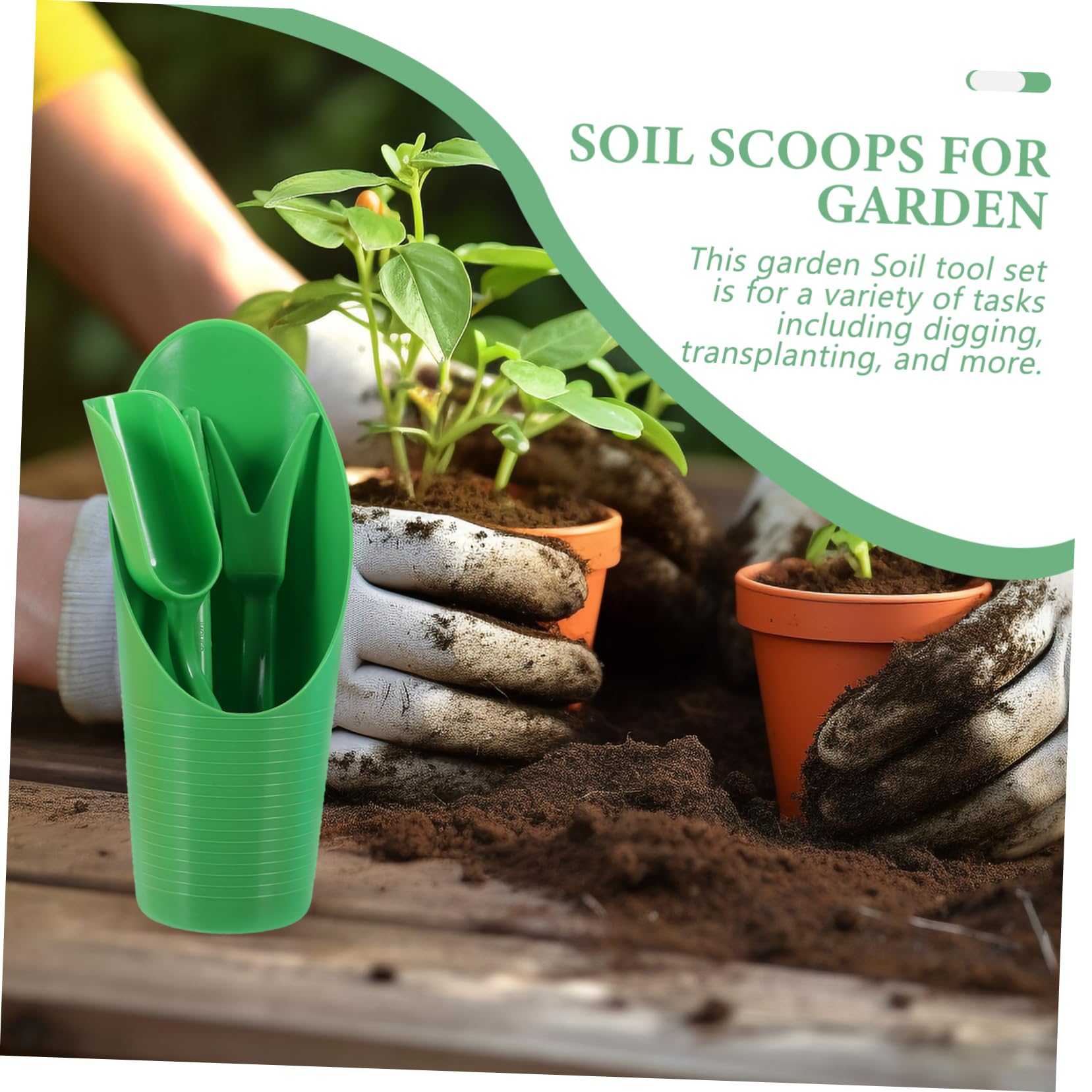 BESPORTBLE 5sets Giardinaggio Utensili Pratici Per Scavare e Trasplantare Design e