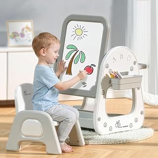R for Rabbit Little Genius Picasso Kids Study Table Set with Chair, 3 in 1 Multipurpose Activity Table Set for 3-7 Years K... Price In India