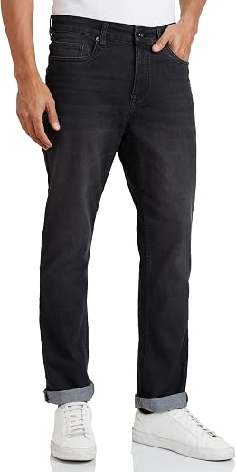 Amazon Brand - Symbol Men's Cotton Rich Stretchable Regular Fit Jeans | Casual Denim