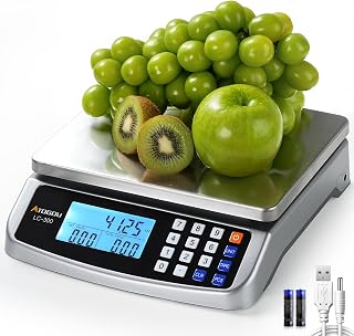 ATO GO U LC300 66lb/30kg Commercial Digital Kitchen Scale with Price Computing, 1g Accuracy, 304 Stainless Steel Platform