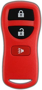 KeylessOption Keyless Entry Remote Control Car Key Fob Replacement for KBRASTU15, CWTWB1U733-Red