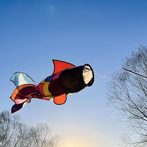 Miniatura 8 de emma kites Lindo arco iris - Windsock Spinner en espiral de 32 pulgadas