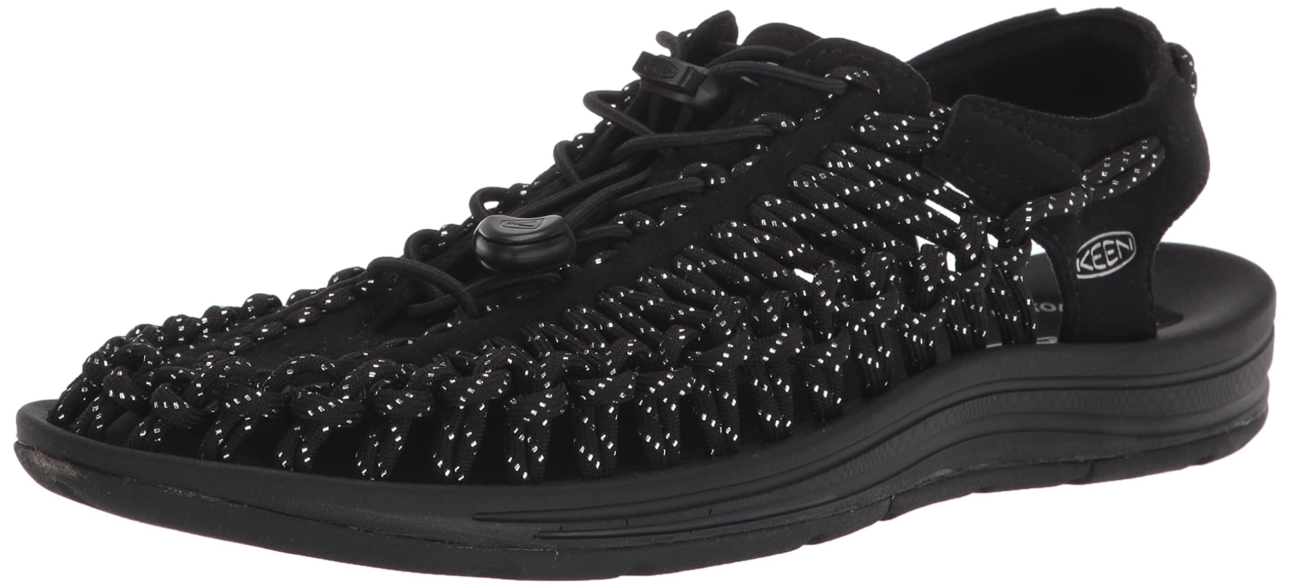 美品【KEEN】UNEEK PLT 厚底シルバー/ブラック スポーツサンダル KEEN(キーン)小さめ 厚底 UNEEK PLT MARY JANE ユニーク PLT