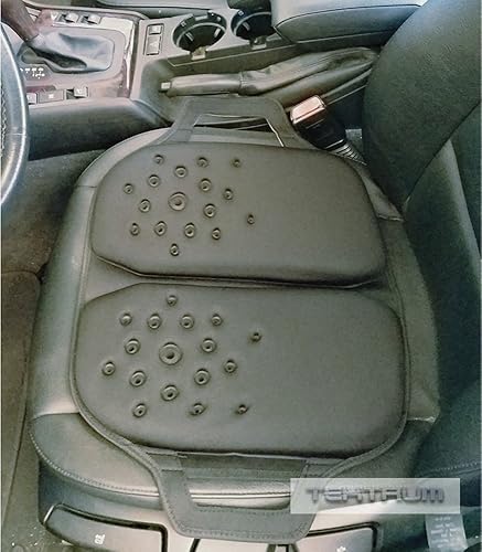 Miniatura 4 de Tektrum Cojín ortopédico plegable de gel frío con asa para el hogar, oficina, automóvil, sillas, viajes, soporte para espalda baja, coxis, cadera,