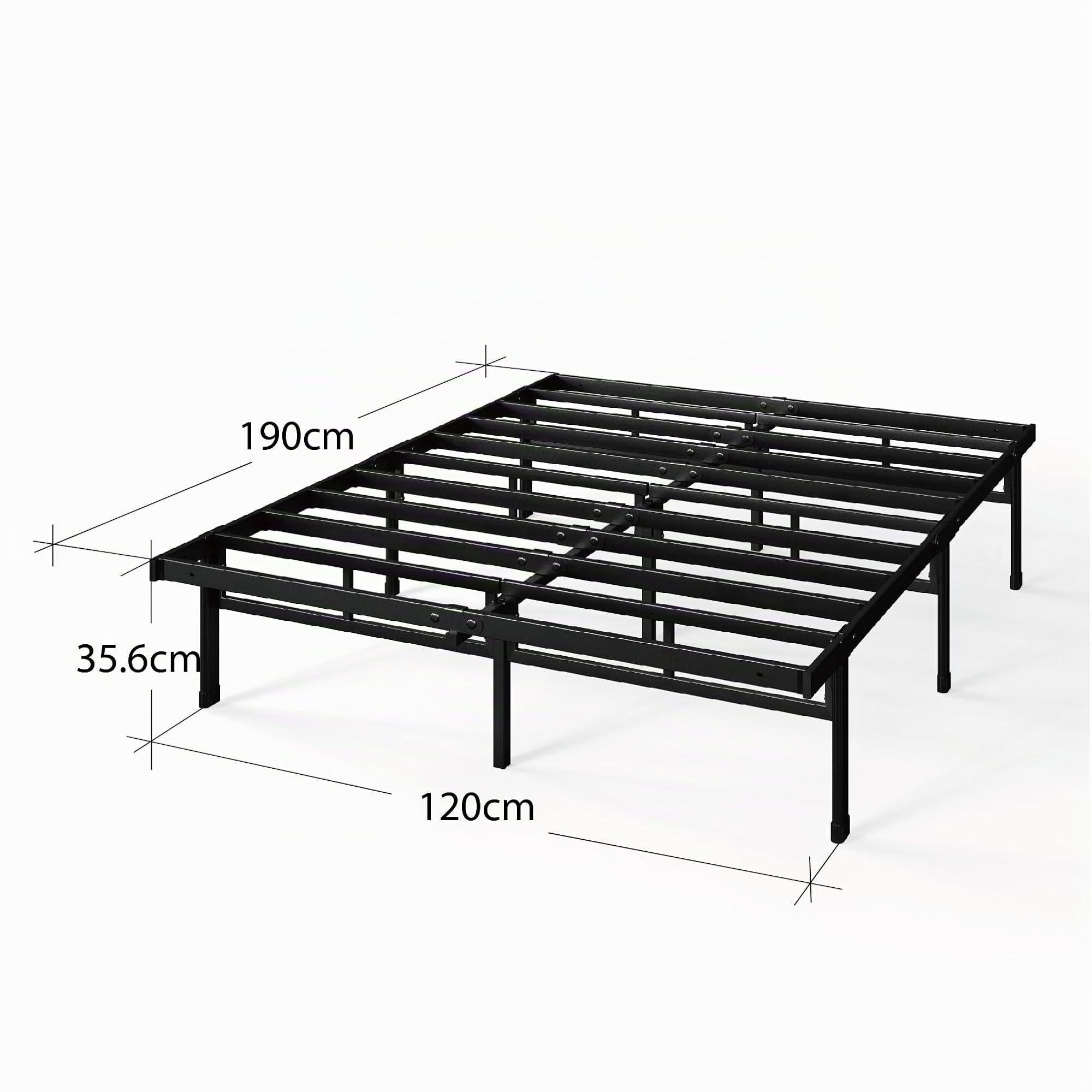 Zinus Fond de Teint pour Matelas Justin Facile à Assembler, Hauteur 36 cm, Support en Acier, Grand Espace sous Le lit