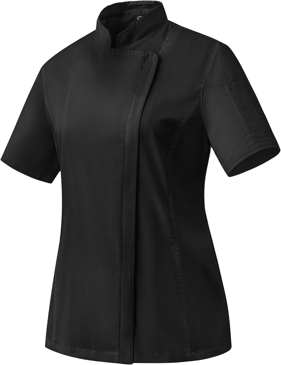 Ubon Women's Chef Coat Side Mesh Vent Zipper Chef Jacket - Image 4