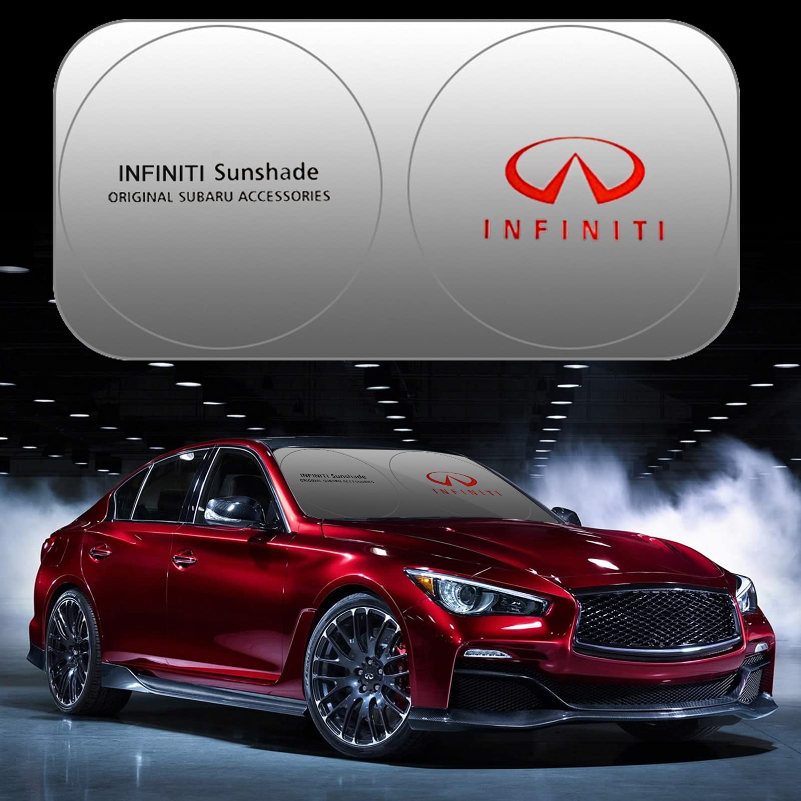 Car Windshield Sun Shade Blocks UV Rays Sun Visor Protector, Front Window Sunshade Visor