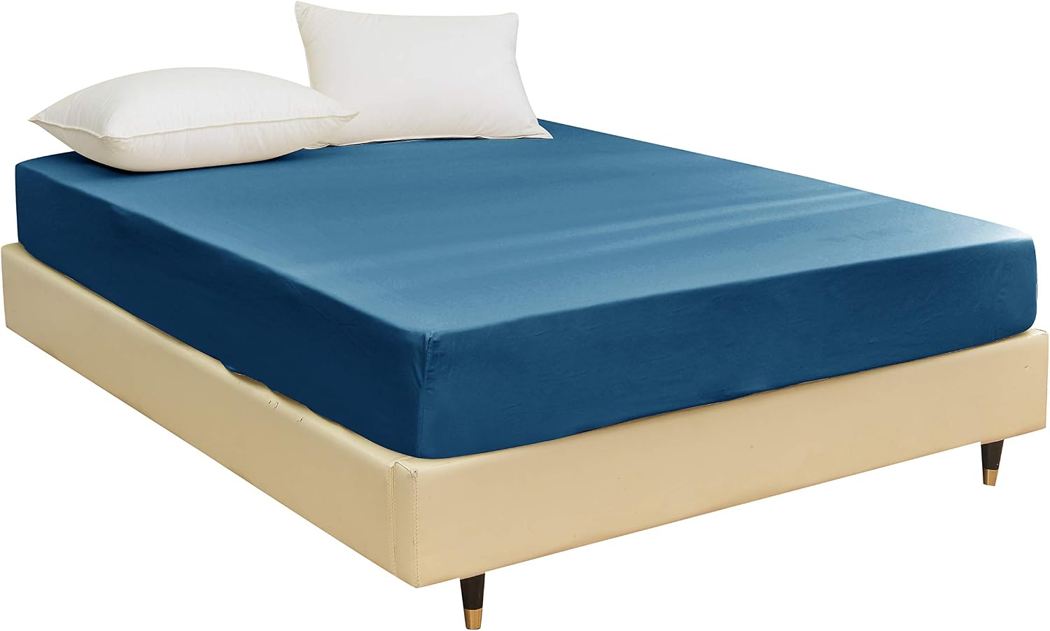 STRATO BEDDING, Microfibre 4 Piece Bed Sheet Set (Flat Sheet, Fitted Sheet & 2 Pillowcases) for Double Bed, Easy Care - Image 3