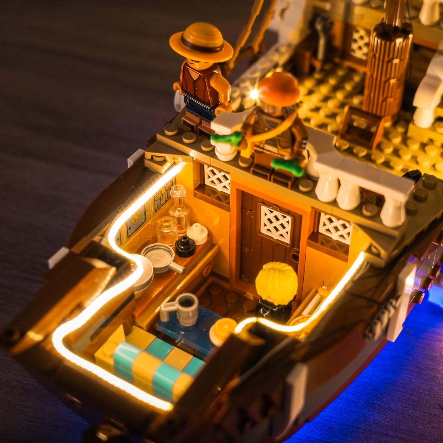 LED Lighting Compatible with Lego ONE Piece The Going Merry Pirate Ship 75639, Light Kit Compatible with Lego 75639,NOT Included The Model Set JUST Lights