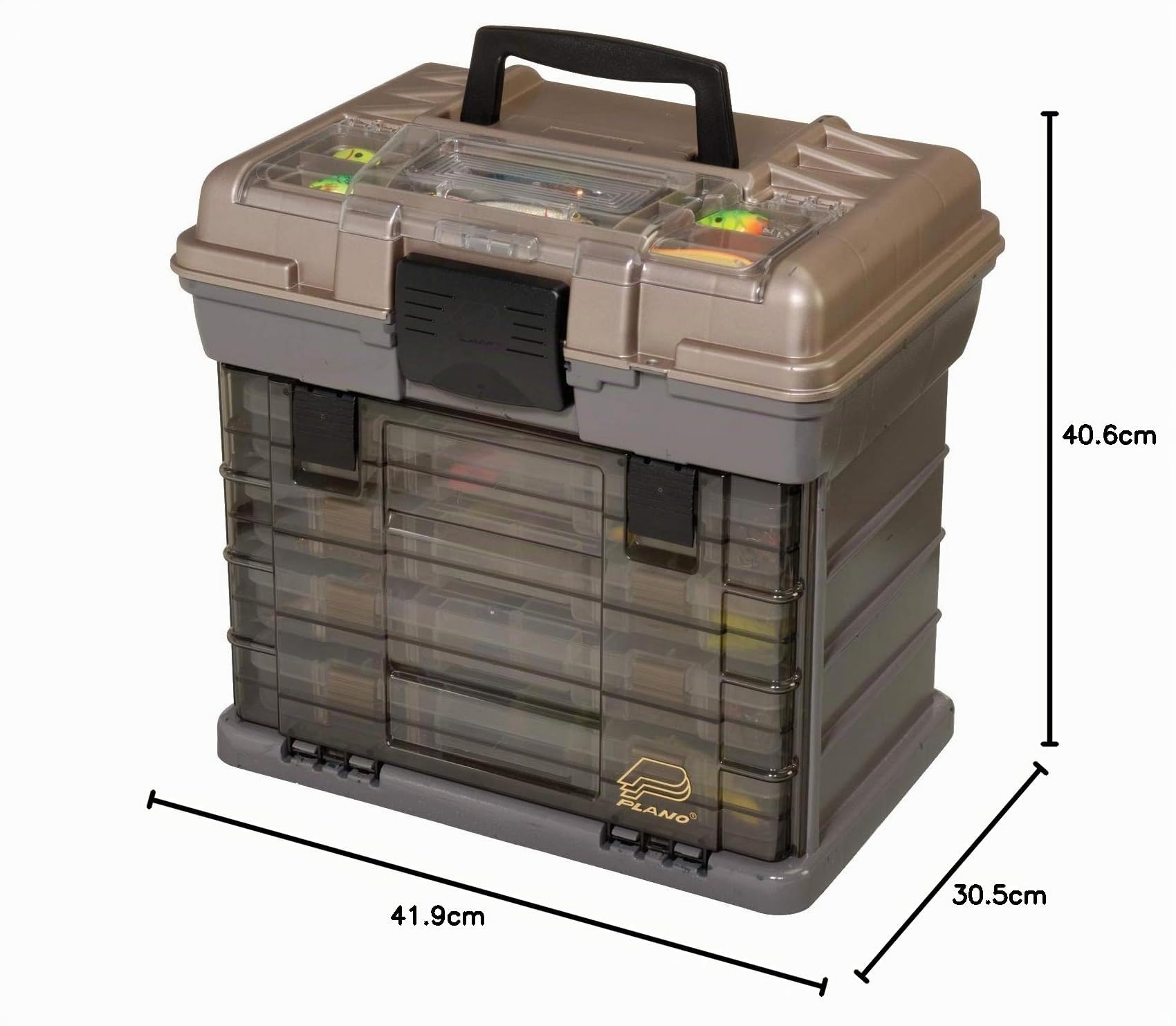 Plano Guide Series StowAway Rack System Organizzatore per attrezzi da pesca, portatile per attrezzi, piccole parti, vassoi rimovibili, articoli per la pesca, per le perline, per la scuola