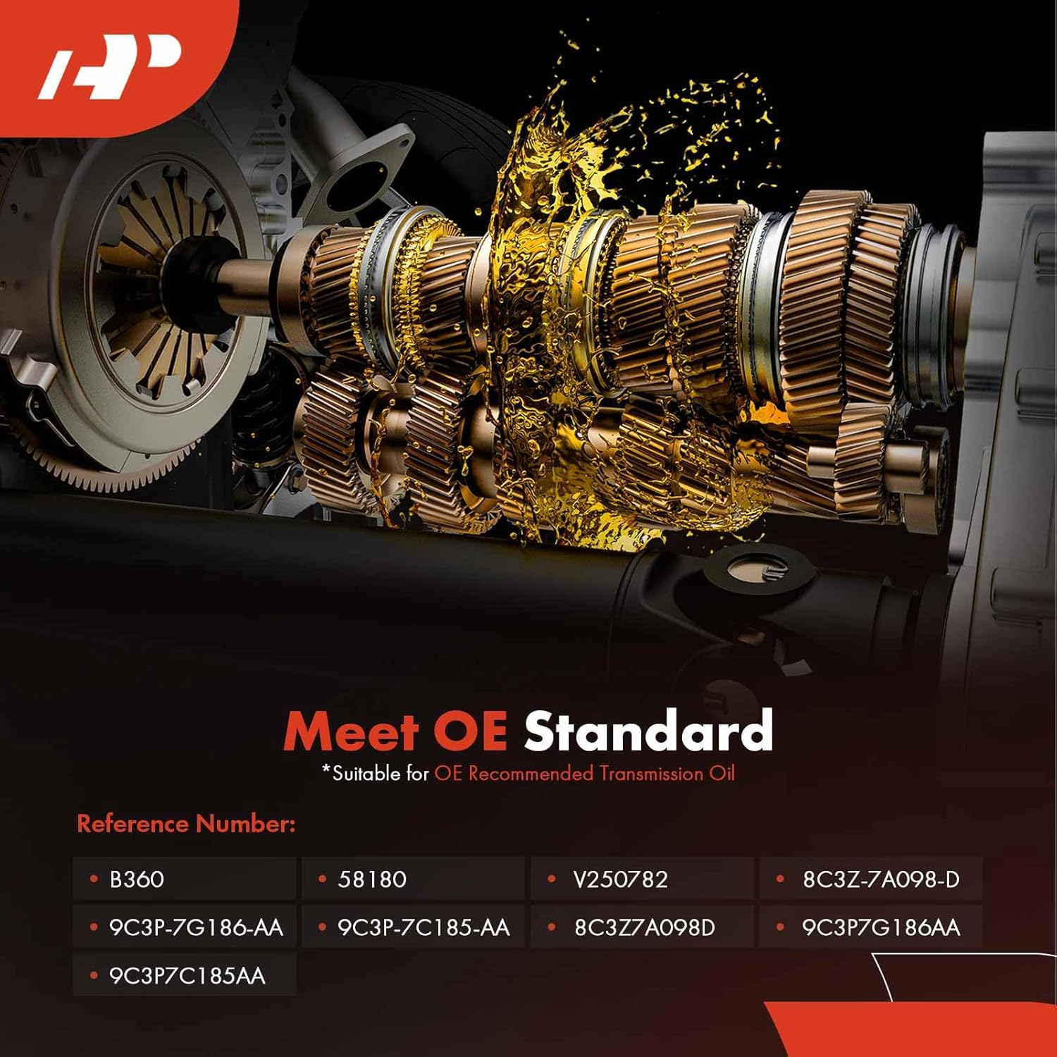 A-Premium Automatic Transmission Fluid Filter with Pan Gasket, Compatible with Ford F-250 Super Duty F-350 Super Duty 2007-2010, E-150 2007, E-350 Super Duty 2010-2016, E-450 Super Duty 2007-2014