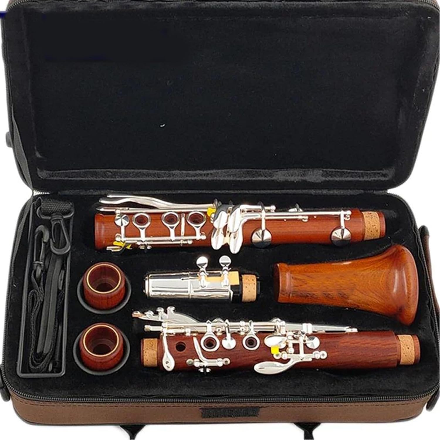Clarinet Rosewood Professional Bb Silver Plated 17 Keys M13 Clarinet