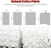 Vista 6 de Tela de Algodón Azul Bebé para Coser de 59 Pulgadas de Ancho, Tela de Popelina de Algodón 100% Natural por Yarda, Material de Algodón Suave