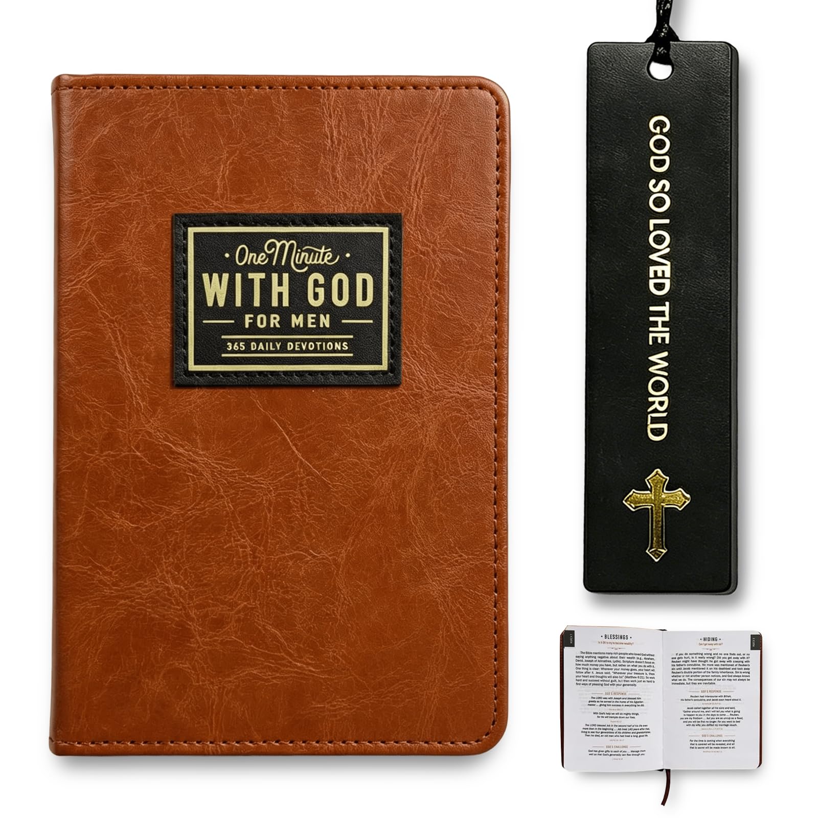 Heropen One Minute With God For Men, Daily Devotional Journal for Men
