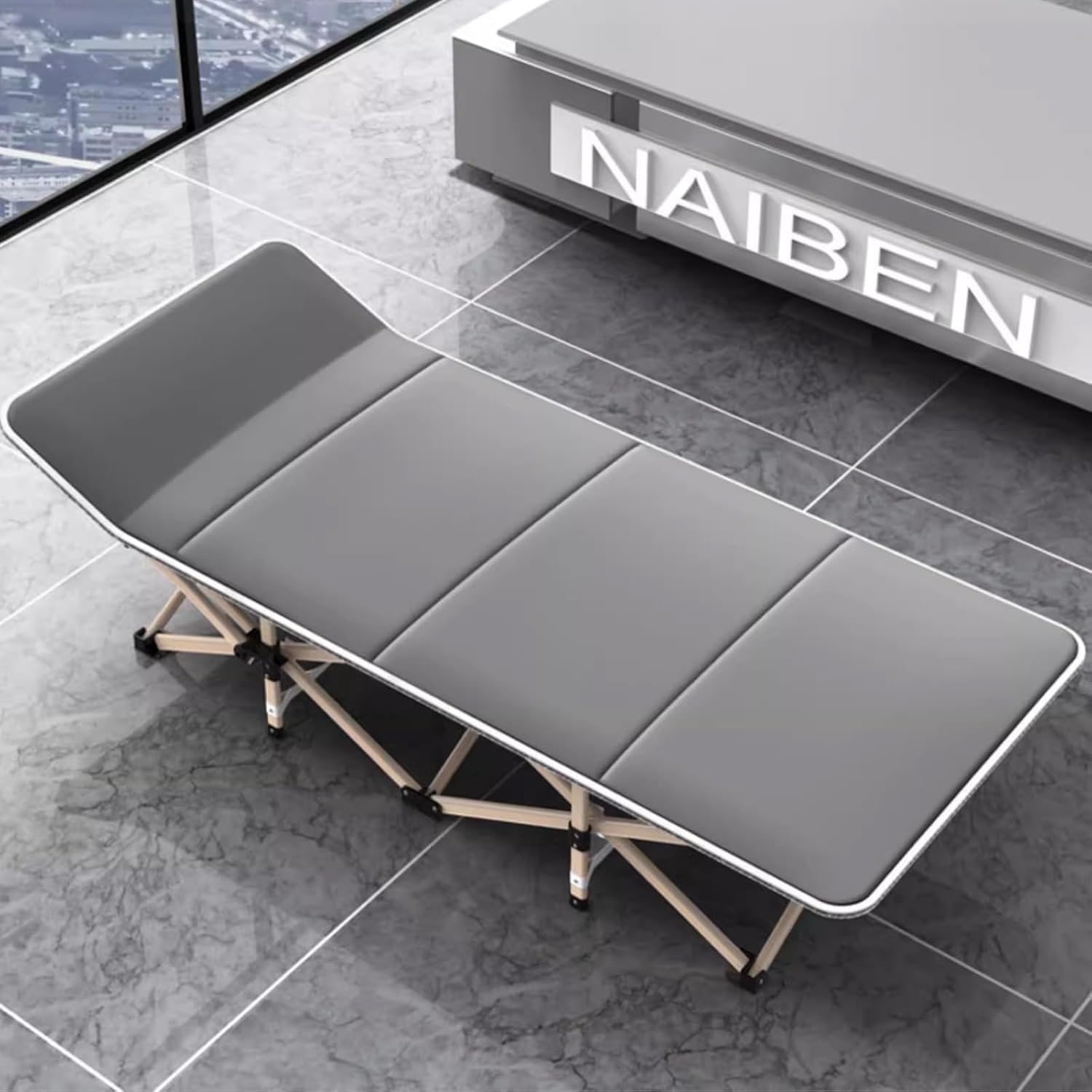 Draagbaar opvouwbaar campingbed 71 cm breed bed Slaapwieg met matras Campingbedje voor volwassenen Thuiskantoor Dutje Roeping Buiten