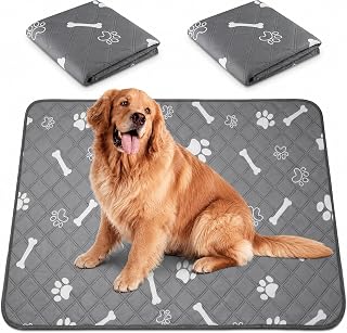 Wiederverwendbare Hundetrainingspads, schnell saugfähig und wasserdicht, waschbar, für Zuhause, Auto, Reisen, 70 x 100 cm, 2 Stück