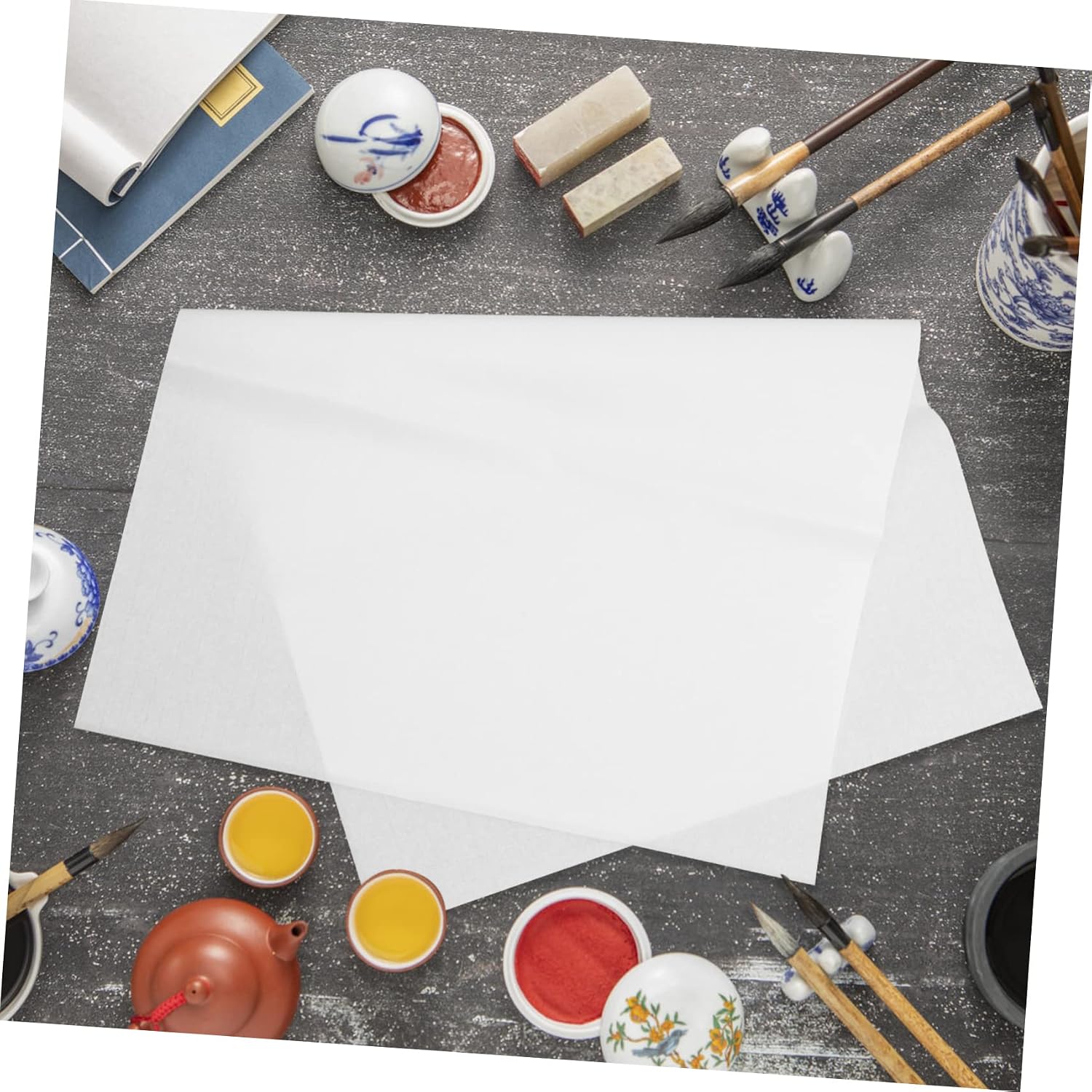 Hohopeti 100sheets Xuan for Painting and Calligraphy Rice for Drawing - for Art Projects and Crafts