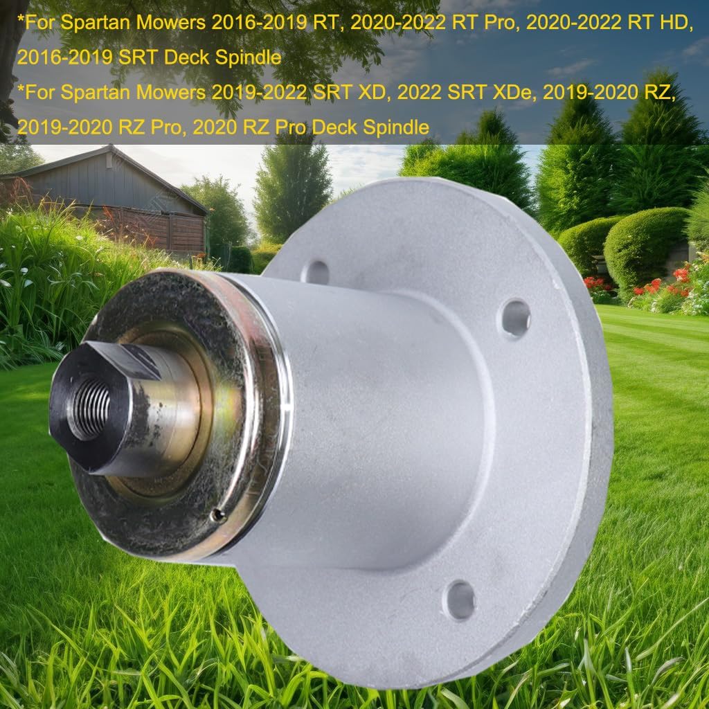 Lawn Mower Deck Spindle Compatible with Spartan RT RZ SRT Pro HD XD XDe 54 61 72 Inch Decks Spindle Replace # 437-0005-00