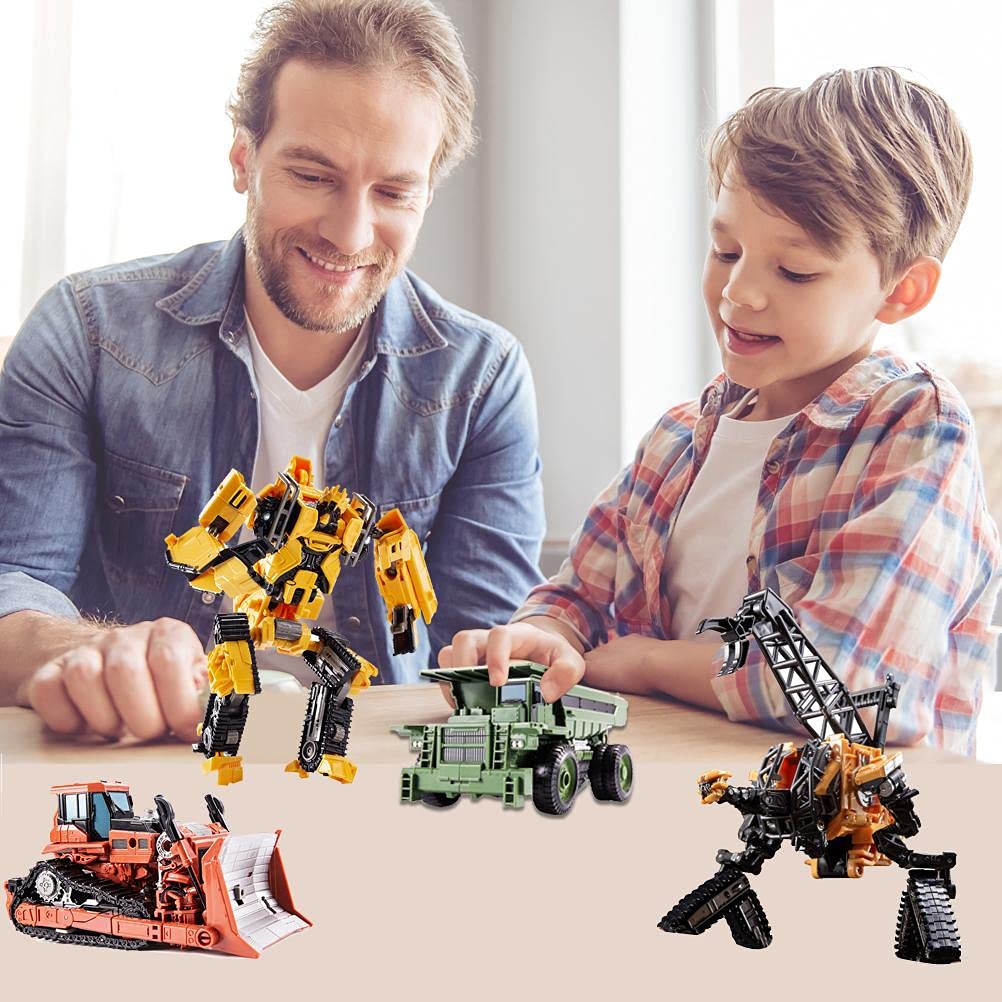 Deformazione Robot Car Toys Modello Portable Deformation Action Figure Toys Lega Ingegneria Veicolo Robot Giocattolo Sorpresa per i Bambini (1