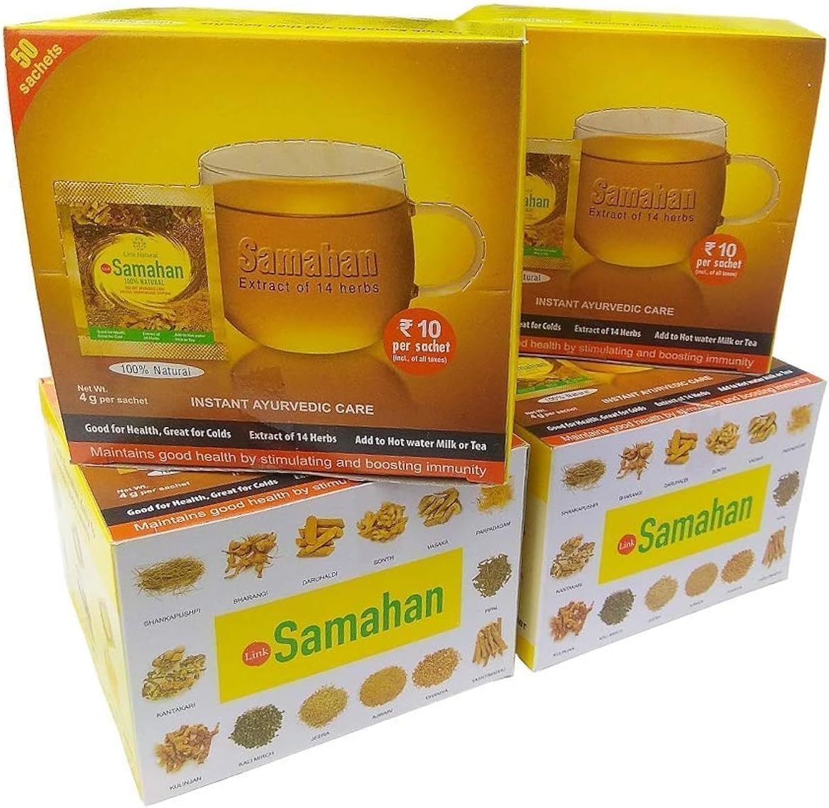 SAMAHAN INSTANT AYURVEDIC CARE-EXTRACT OF 14 HERBS (200 Sachets)