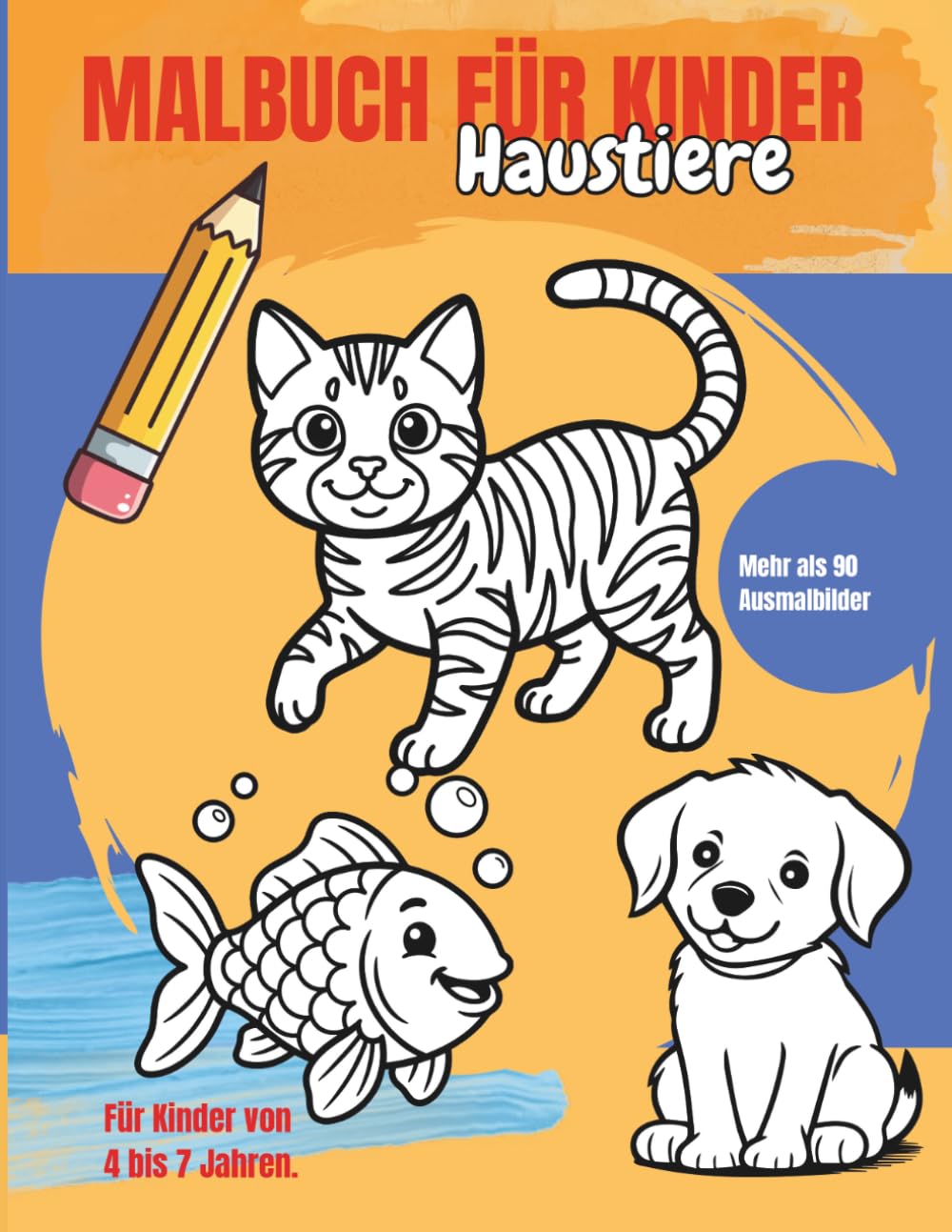 Malbuch für Kinder: Haustiere