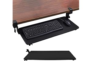 Clamp-on Keyboard Tray: Advanced Ergonomic Keyboard Stand & Wrist Rest Drawer