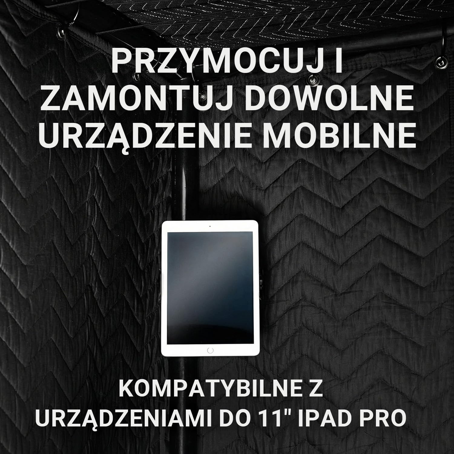 Snap Studio Budka wokalna, zalecana studyjna budka dźwiękowa do nagrywania suchego, bez echa wokalu, redukcja pogłosu o 80% i izolacja 360°, uchwyt na klips, światła, torba podróżna w zestawie