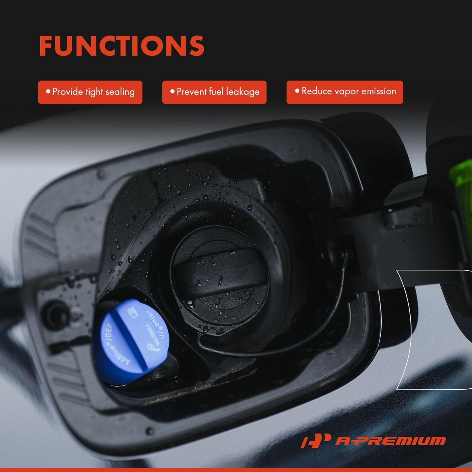 A-Premium Fuel Tank Filler Cap Compatible with BMW E53 Series X5 2000-2006, E85/E86 Series Z4 2003-2008